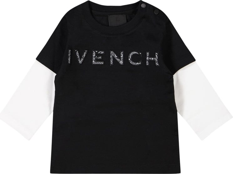 Givenchy Givenchy H05231 baby t-shirt zwart Zwart
