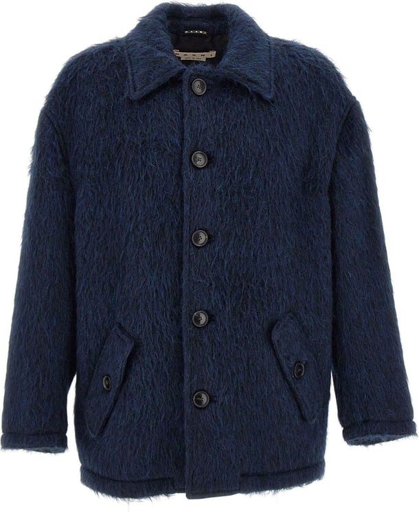 Marni Coats Blue Blauw