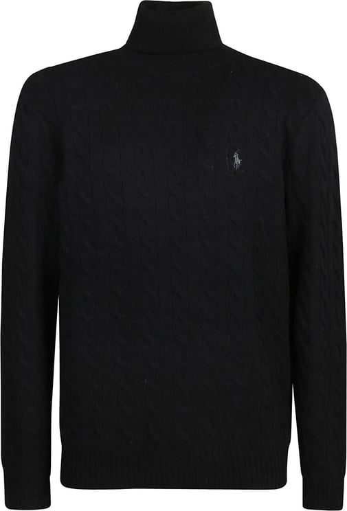 Ralph Lauren Turtleneck Sweater Black Zwart