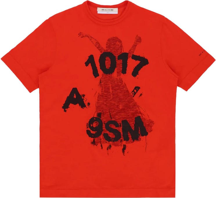 1017 ALYX 9SM S/S Graphic tee shirt red Rood