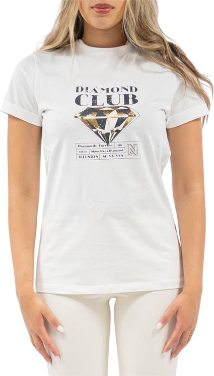 Nikkie Diamond Club T-Shirt Wit