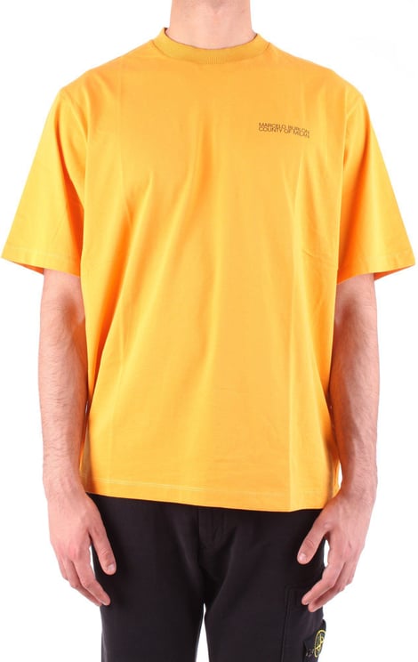 Marcelo Burlon T-shirts And Polos Dark Yellow Yellow