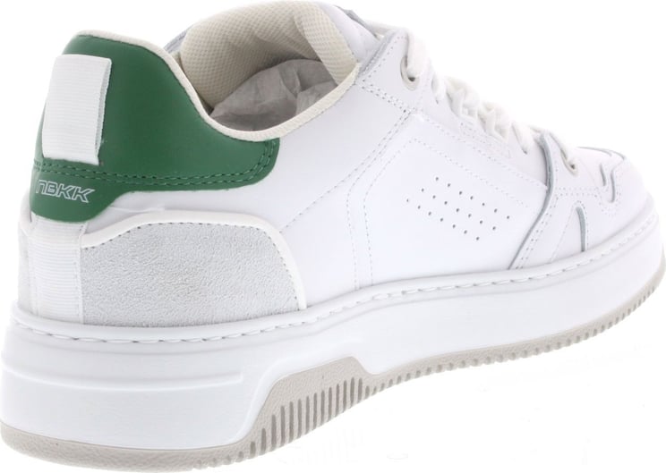 Nubikk Basket Balboa | Groen Witte Sneakers Wit