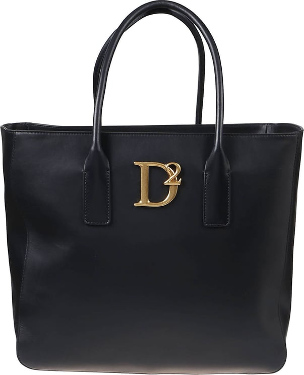 Dsquared2 D2 Statement Logo-plaque Tote Bag Black Zwart