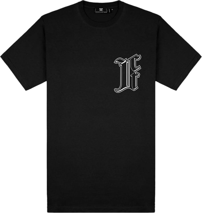 JorCustom Heritage Slim Fit T-Shirt Black Zwart