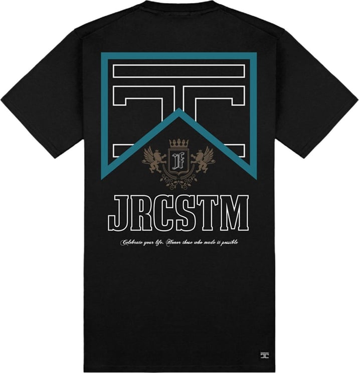 JorCustom Honor Slim Fit T-Shirt Black Zwart
