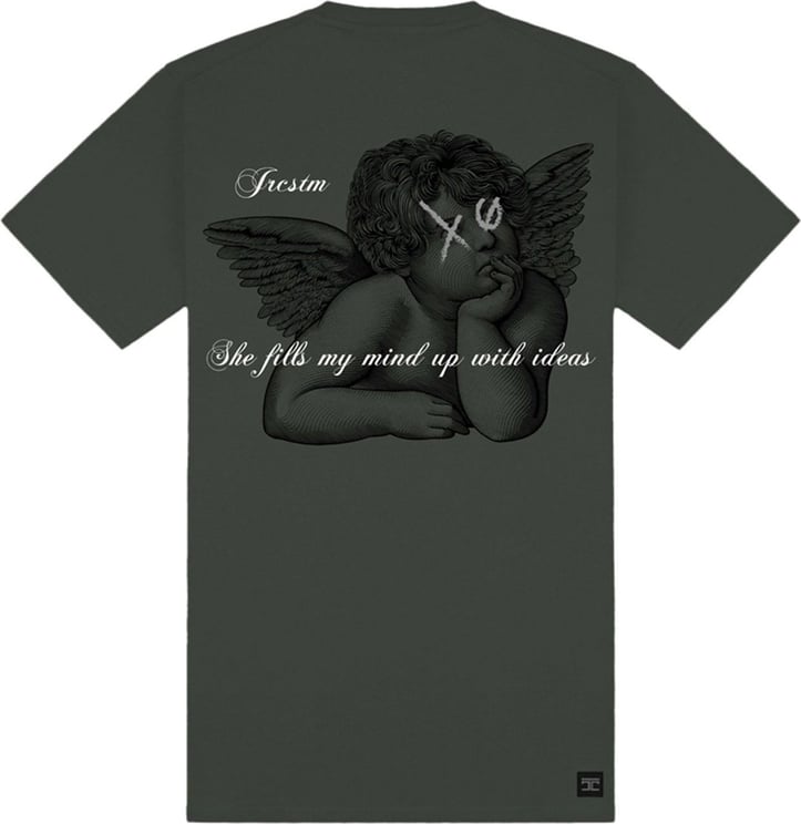 JorCustom Angel Slim Fit T-Shirt Khaki Groen