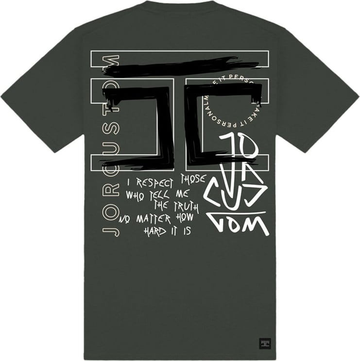 JorCustom Truth Slim Fit T-Shirt Khaki Groen