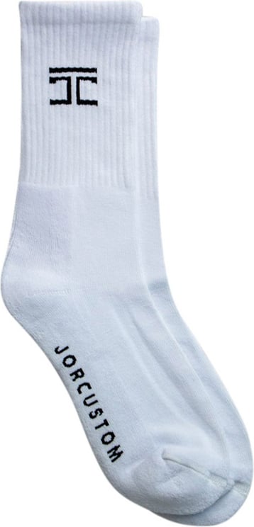 JorCustom One-Pack Socks White Wit