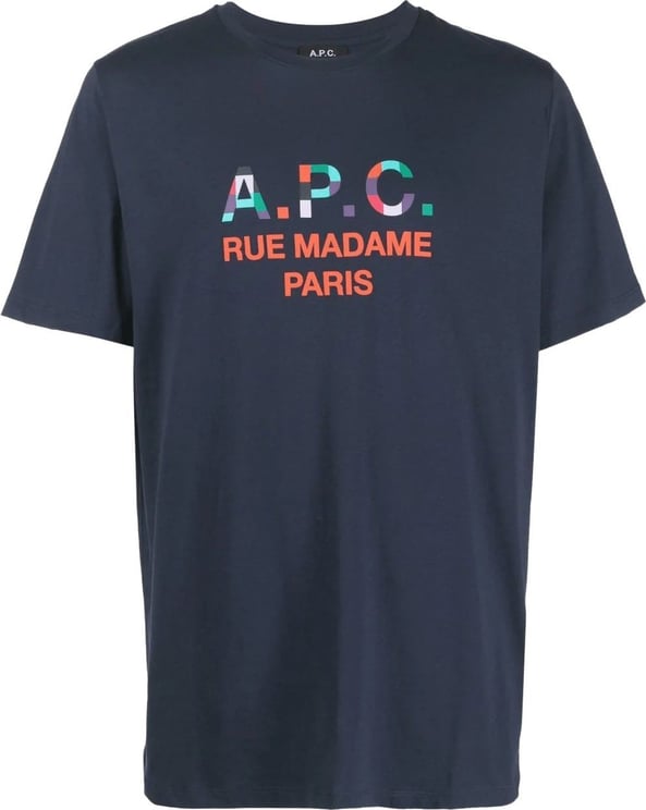 A.P.C. T-shirt APC Tao Bleu Marine Blauw