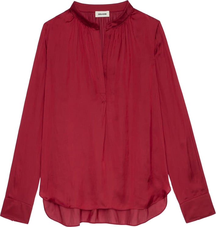 Zadig et Voltaire Zadig & Voltaire Blouses Tink Satin WWSH00021 Shirt Rood