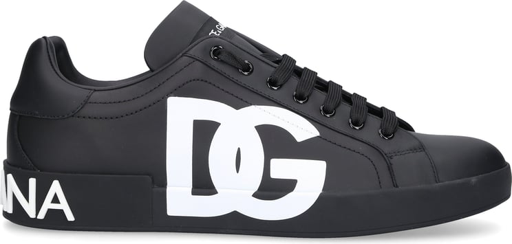 Dolce & Gabbana Low-top Sneakers Portofino Nappa Leather Dolce Zwart