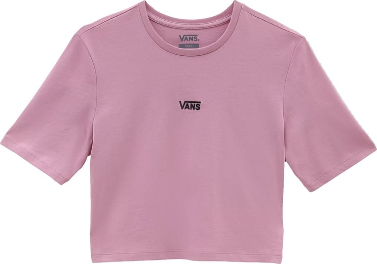 Vans T-shirt Woman Wm Flyng V Crop Crew Sport Vn0a54qubd5 Pink