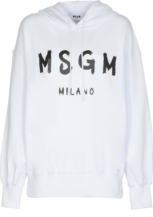MSGM Sweaters Optical White Wit