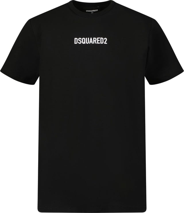 Dsquared2 Dsquared2 DQ1057 kinder t-shirt zwart Zwart