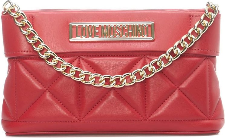 Love Moschino Quilted Shoulder Bag Red Rood