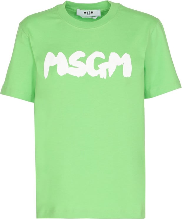 MSGM T-shirts And Polos Flash Green Groen