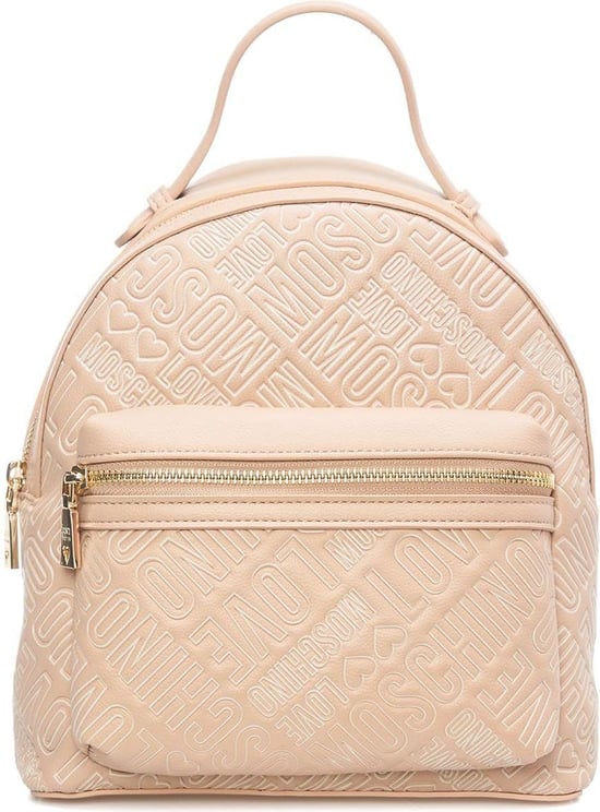 Love Moschino Backpack With Logo Neutral Neutraal