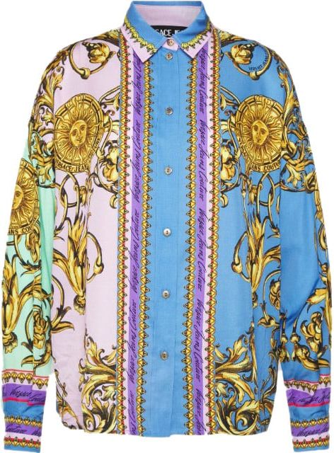 Versace Jeans Couture Panel Garland Overhemdblouse Divers