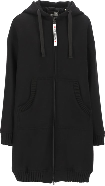 Love Moschino Coats Black Zwart