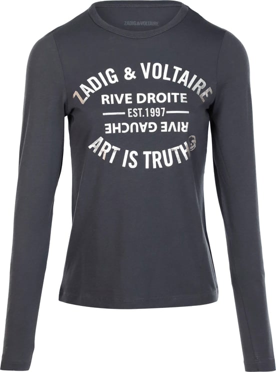 Zadig et Voltaire Zadig & Voltaire Shirts & Tops Willy Blason Foil JWTS01475 Bruin