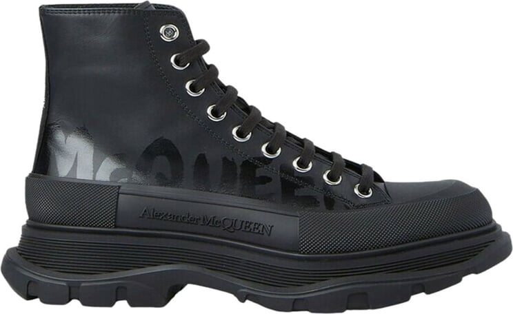 Alexander McQueen Tread Slick lace-up boots Zwart