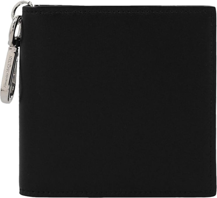 Alexander McQueen bi-fold leather wallet Zwart