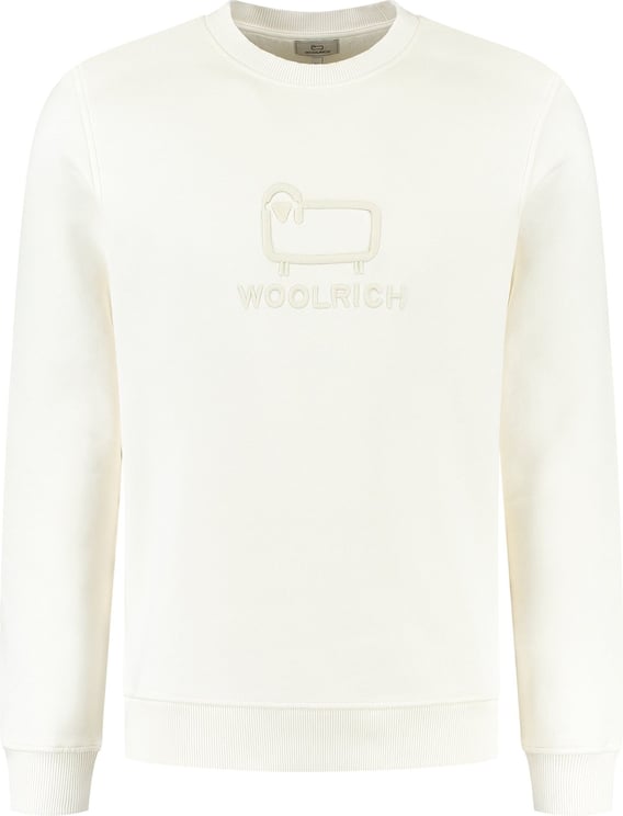 Woolrich Classic Fleece Crewneck White