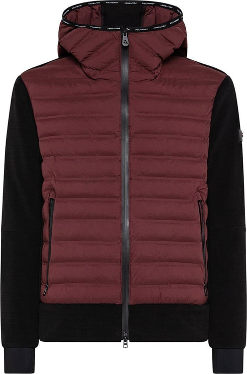 Peuterey Dual-material bomber jacket Rood