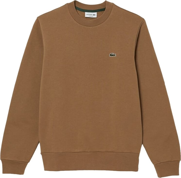 Lacoste Lacoste men’s sweatshirt in organic cotton brushed fleece Bruin
