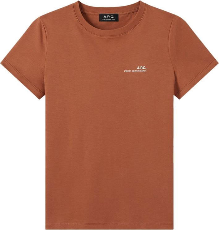 A.P.C. chest logo T-shirt Oranje