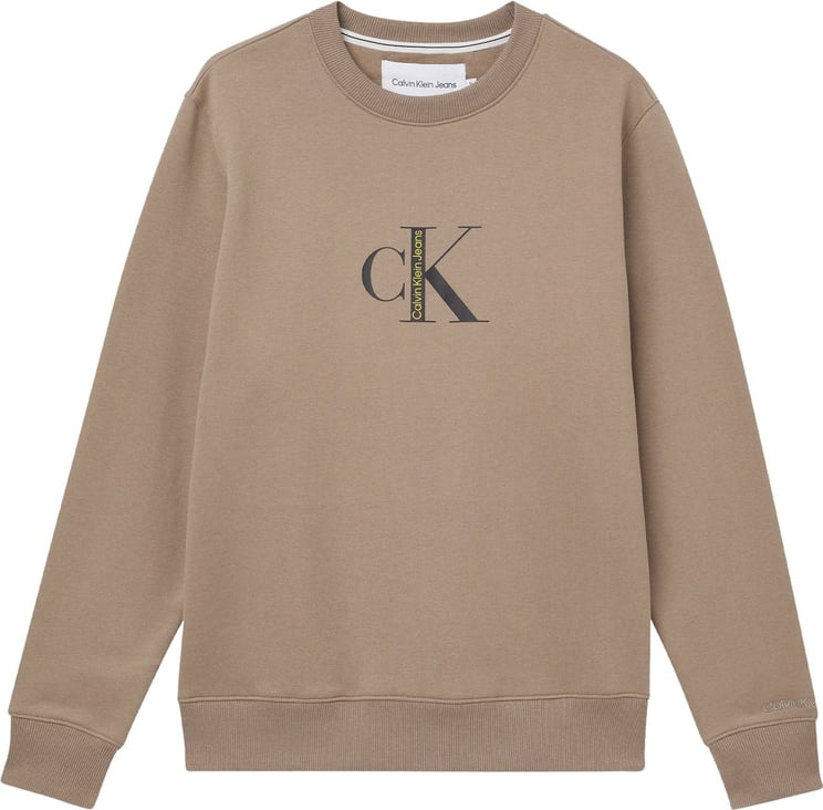 Calvin Klein Sweater Taupe Bruin