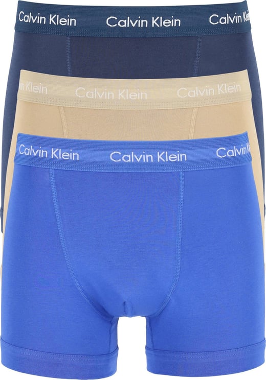 Calvin Klein 3-Pack Boxershorts Blauw Blue