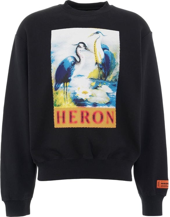 Heron Preston Sweatshirt Halftone Black Zwart