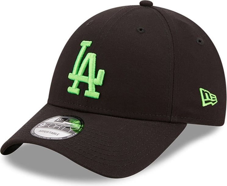New Era Hat Unisex 9forty La Dodgers Neon Logo 60240463 Zwart