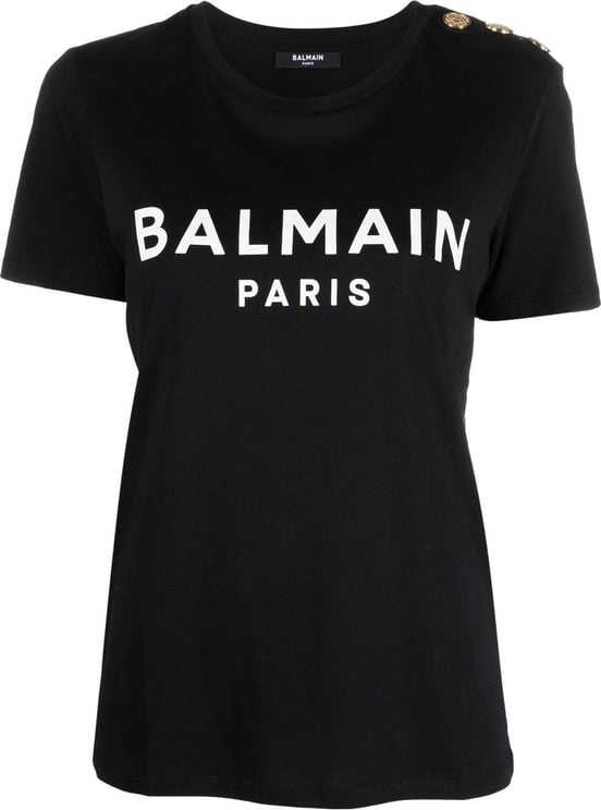 Balmain T-shirts And Polos Black Black