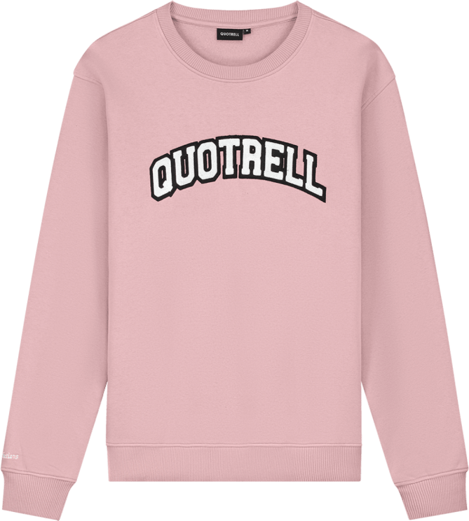 Quotrell University Crewneck | Mauve / White Roze