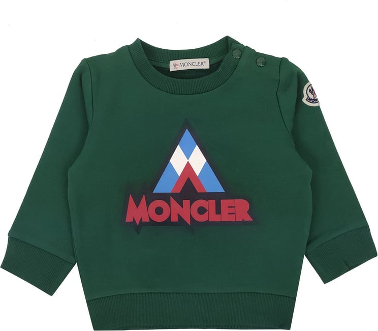 Moncler Green Boy Sweatshirt Groen