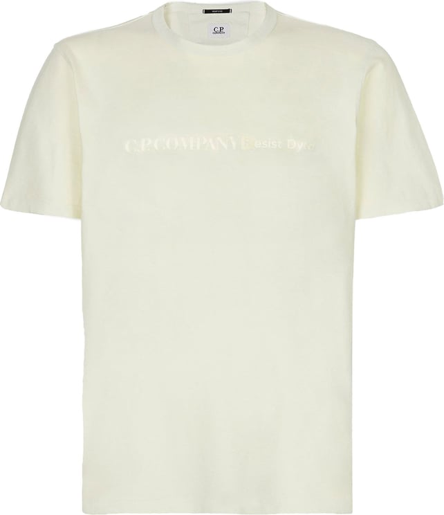 CP Company logo jersey T-shirt Geel