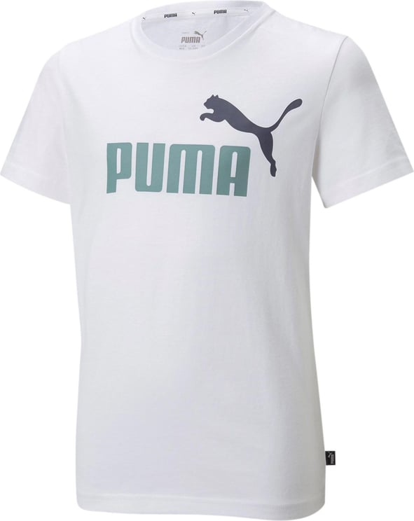 Puma T-shirt Kid Ess+ 2 Col Logo Tee 586985.83 Wit