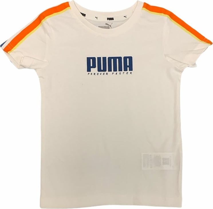 Puma T-shirt Kid Alpha Tape Tee B 585899.02 Wit