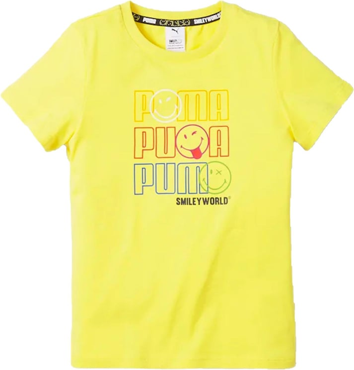 Puma T-shirt Kid X Sw Tee 846970.74 Geel