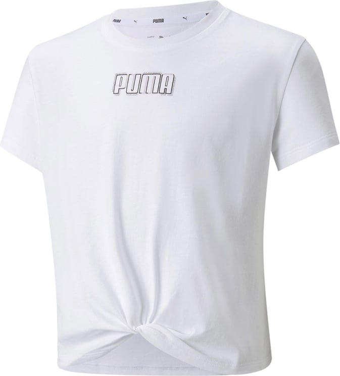 Puma T-shirt Kid Alpha Knotted Tee 846949.02 Wit