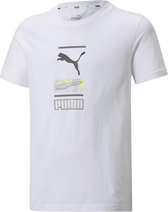 Puma T-shirt Kid Alpha Graphic Tee 847281.02 Wit