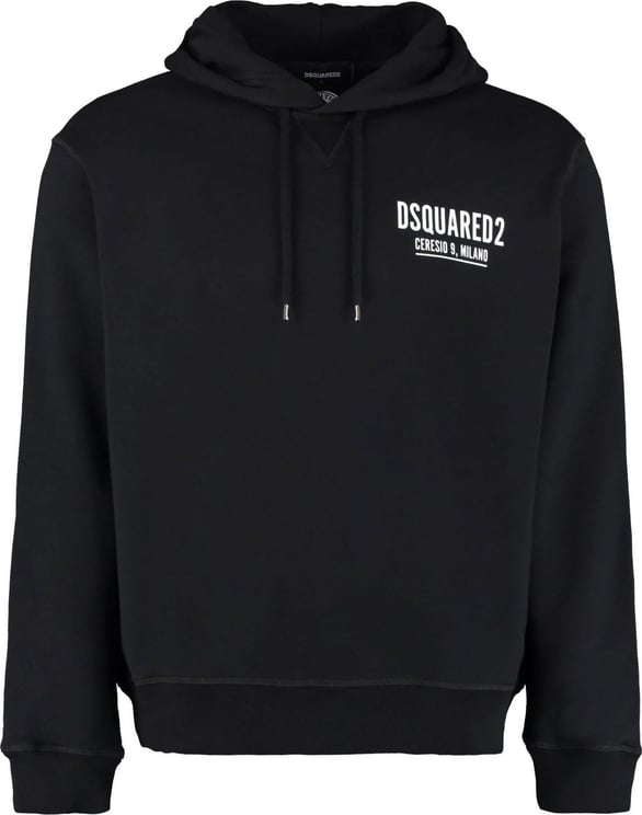 Dsquared2 black ceresio 9 hoodie Zwart