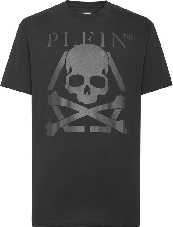 Philipp Plein T-shirt round neck skull & bones Wit