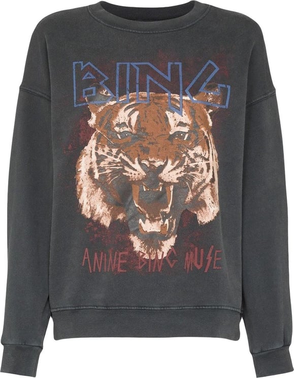 Anine Bing graphic print sweatshirt Grijs
