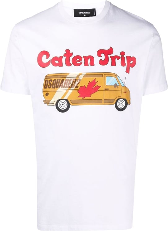 Dsquared2 T-Shirt caten Trip Wit