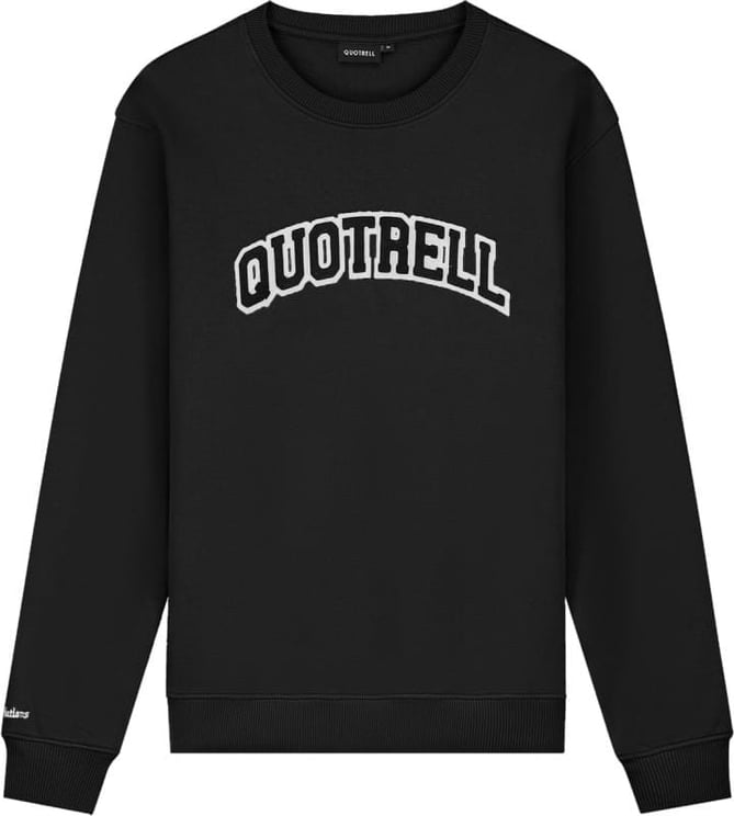 Quotrell University Crewneck | Black / White Zwart
