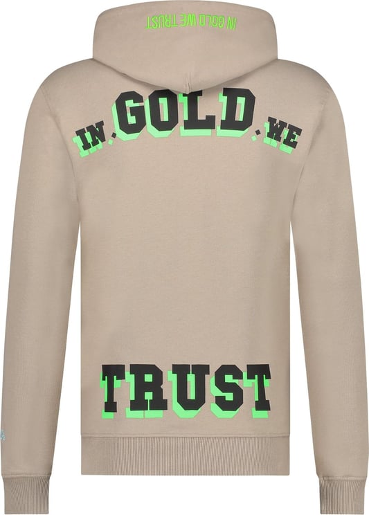 In Gold We Trust Colorblock Hoodie Pure Cashmere Senior Brown